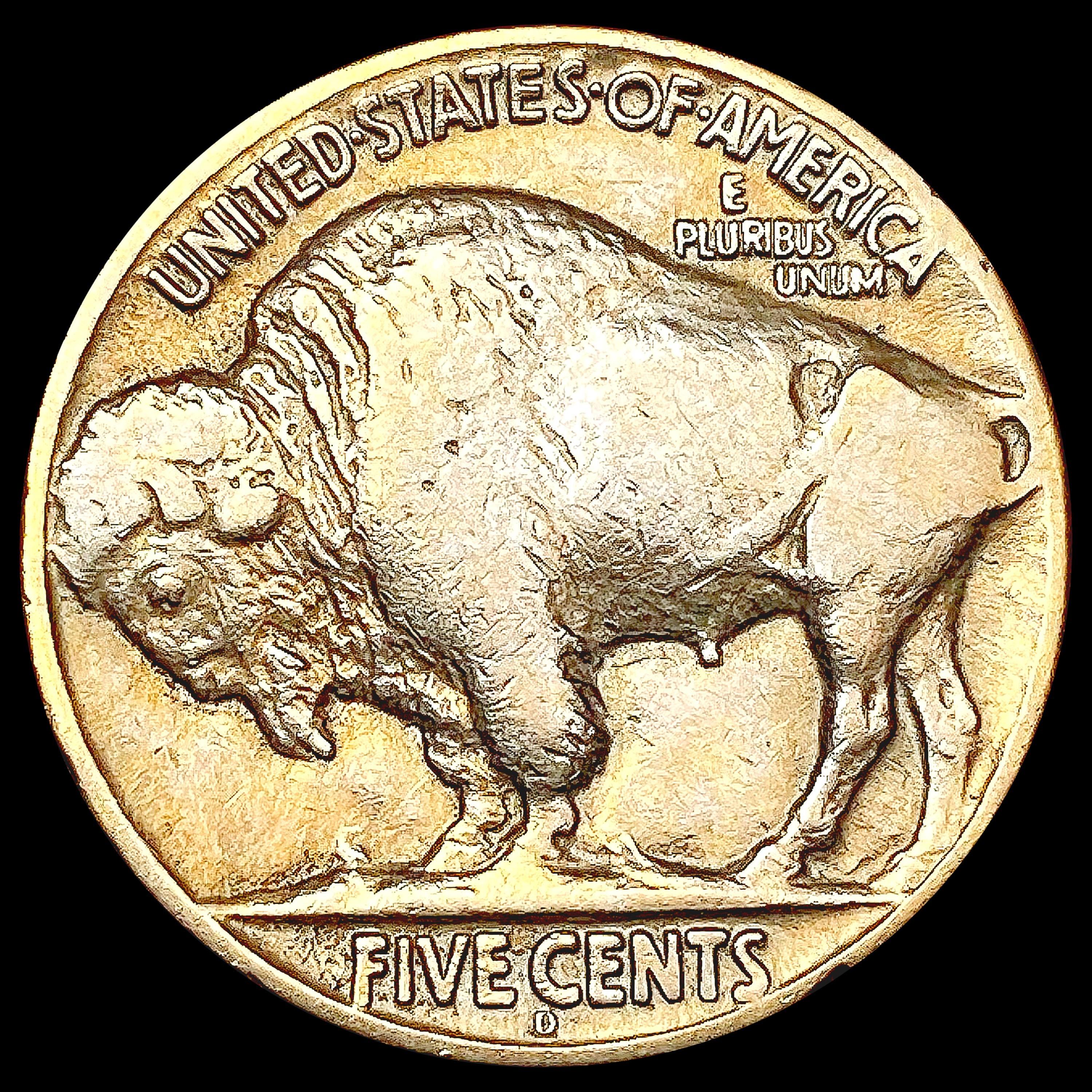 1927-D Buffalo Nickel NEARLY UNCIRCULATED