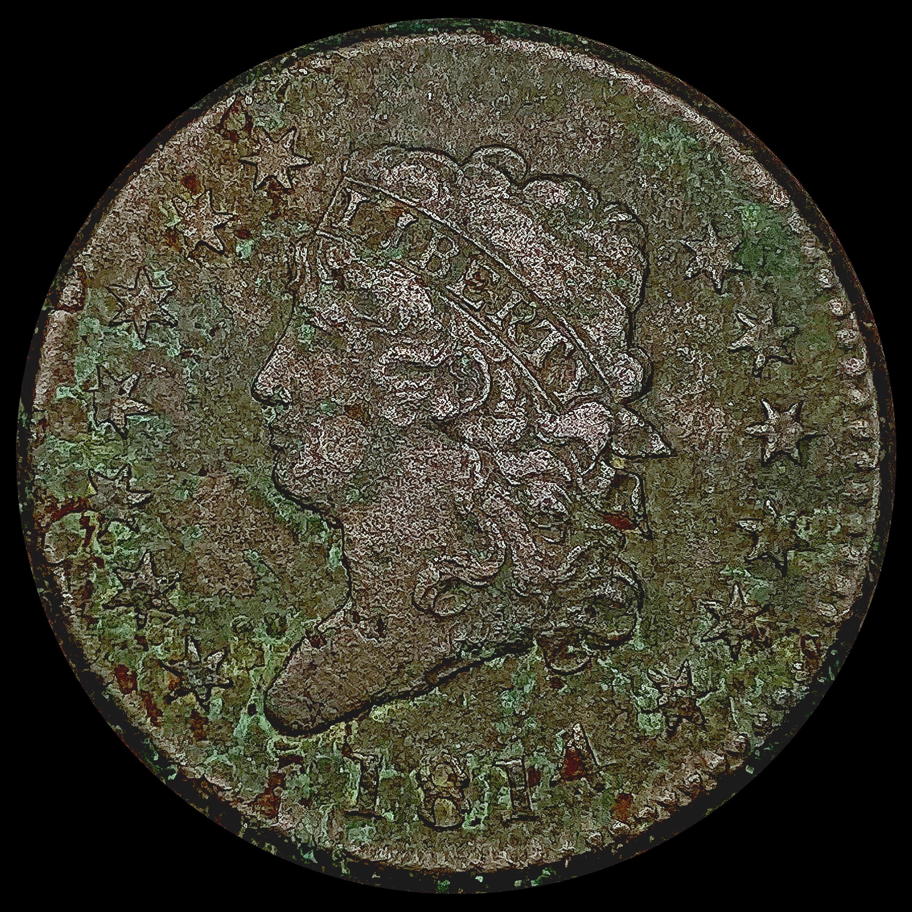 1814 Coronet Head Large Cent NICELY CIRCULATED