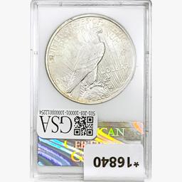 1923 Silver Peace Dollar ACC MS64
