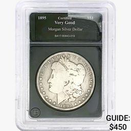 1895 Morgan Silver Dollar Blank VG