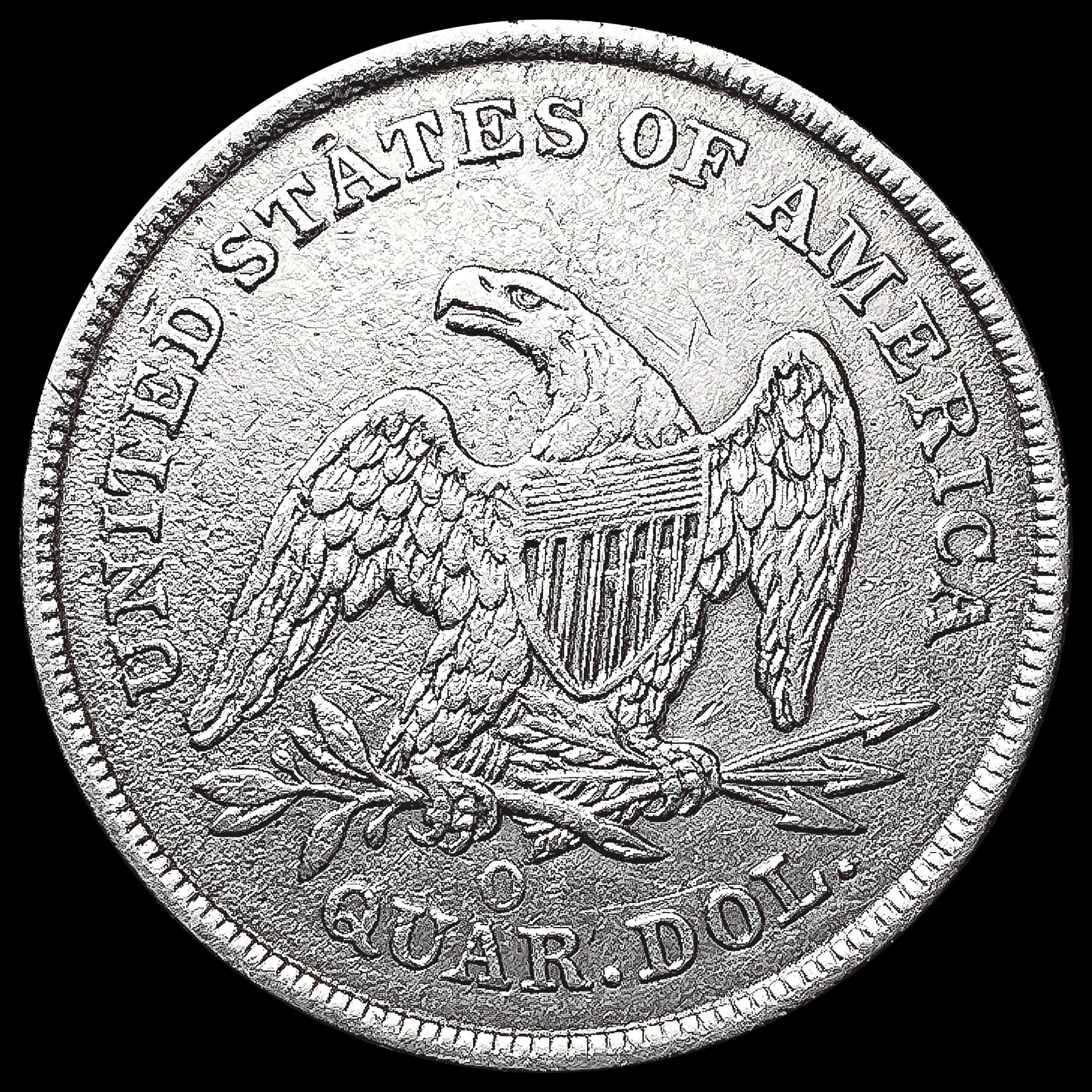 1840-O Seated Liberty Quarter CLOSELY UNCIRCULATED