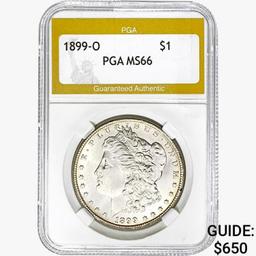 1899-O Morgan Silver Dollar PGA MS66