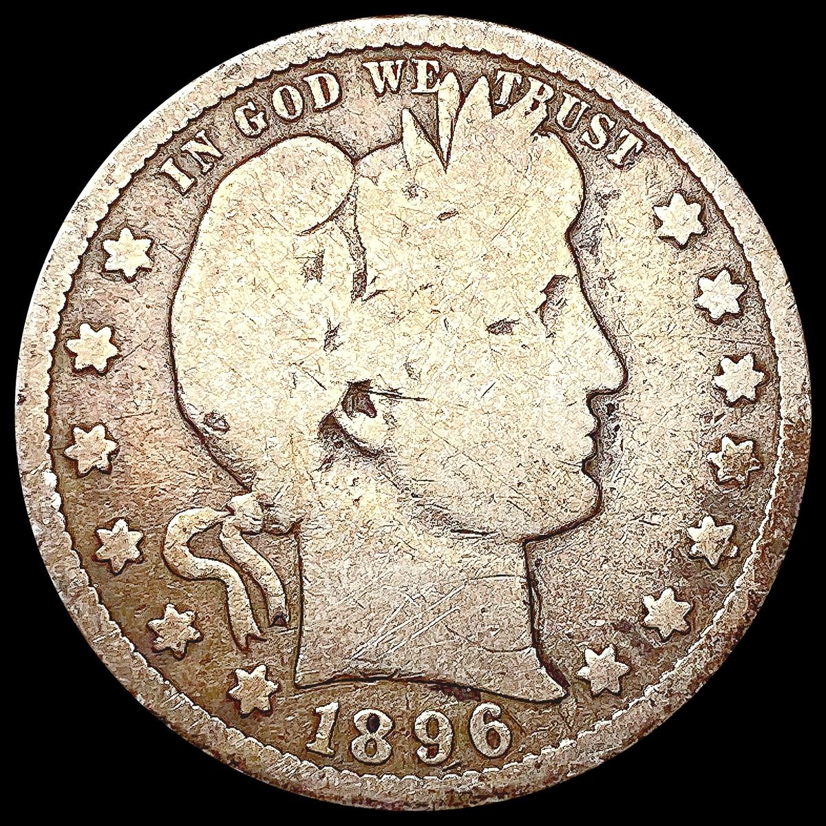 1896-S Barber Quarter NICELY CIRCULATED