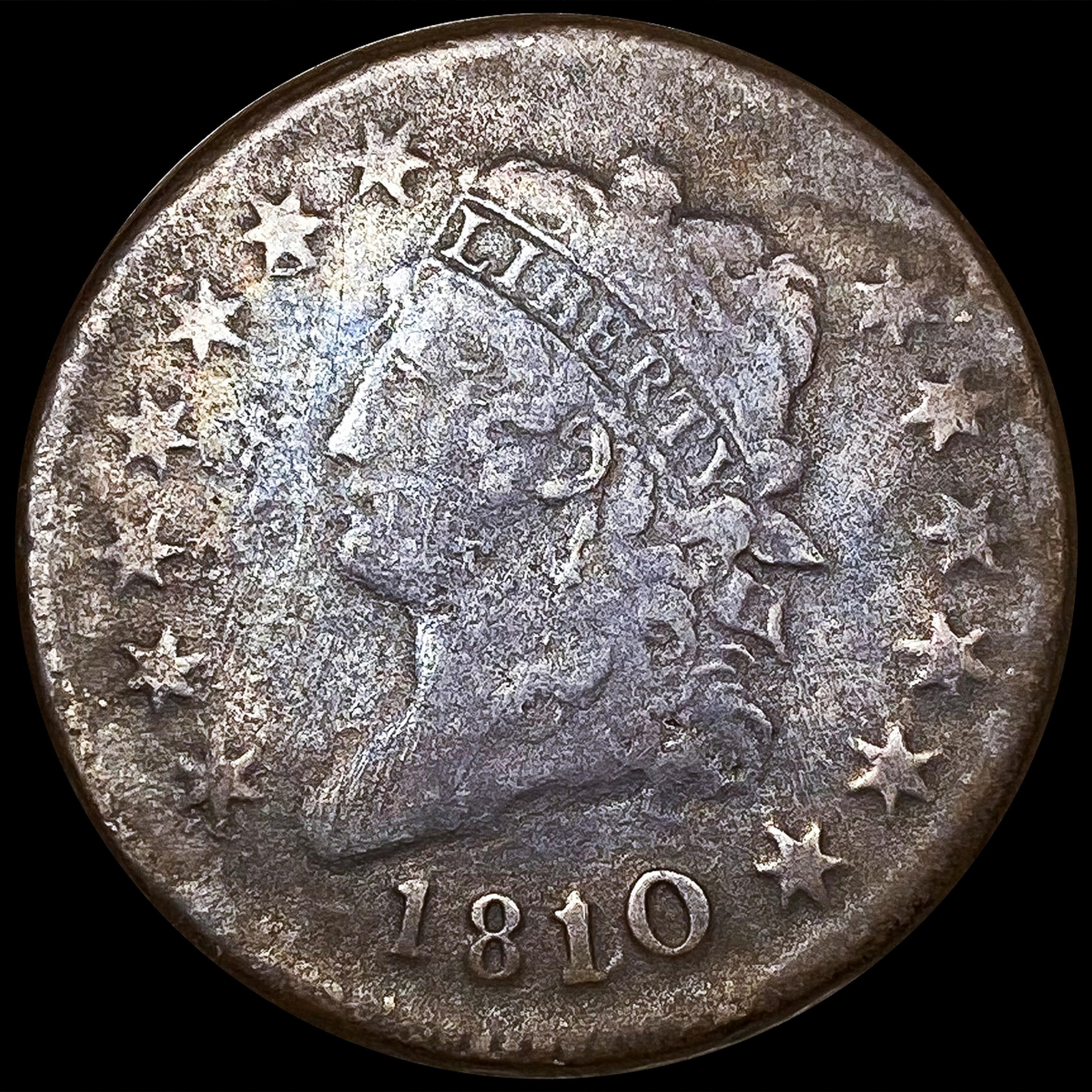 1810 Large Cent LIGHTLY CIRCULATED