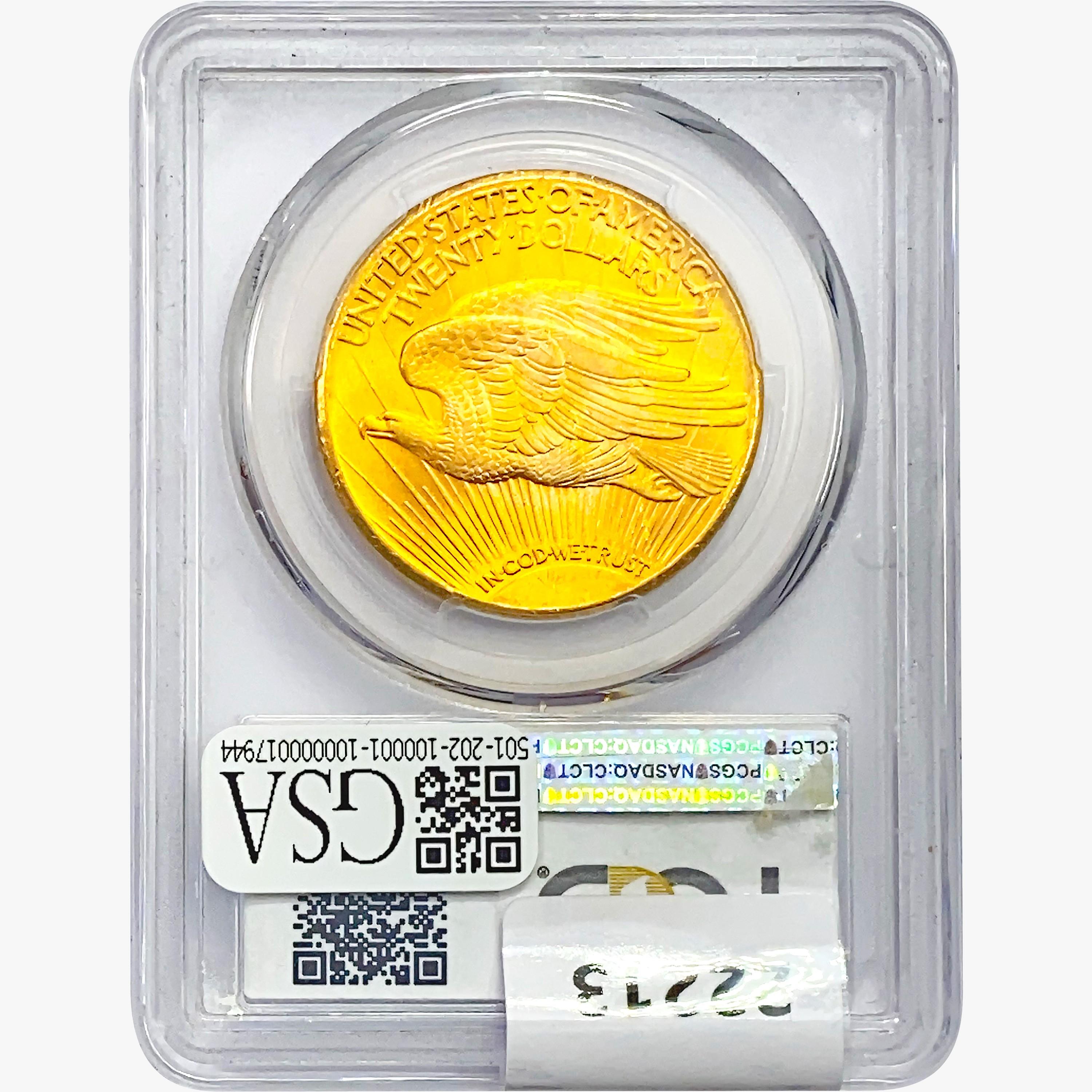 1927 $20 Gold Double Eagle PCGS MS65