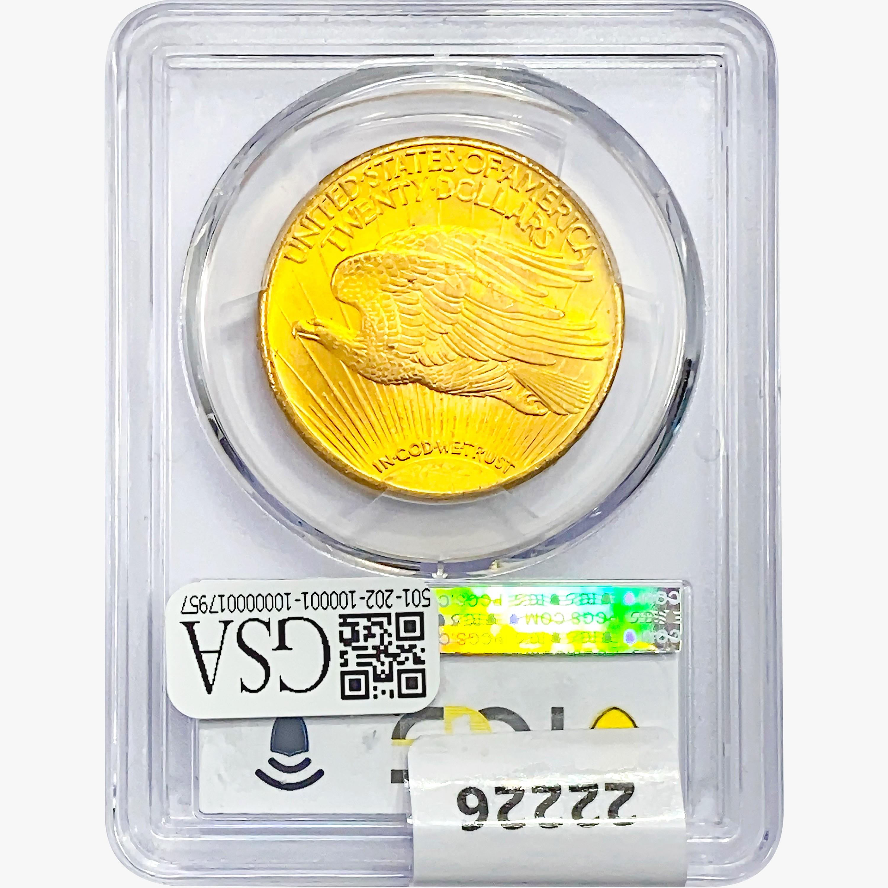 1927 $20 Gold Double Eagle PCGS MS65