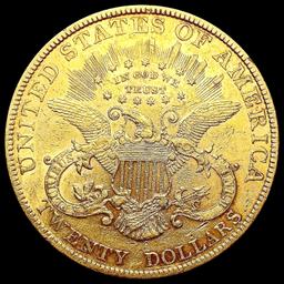 1888 $20 Gold Double Eagle CLOSELY UNCIRCULATED