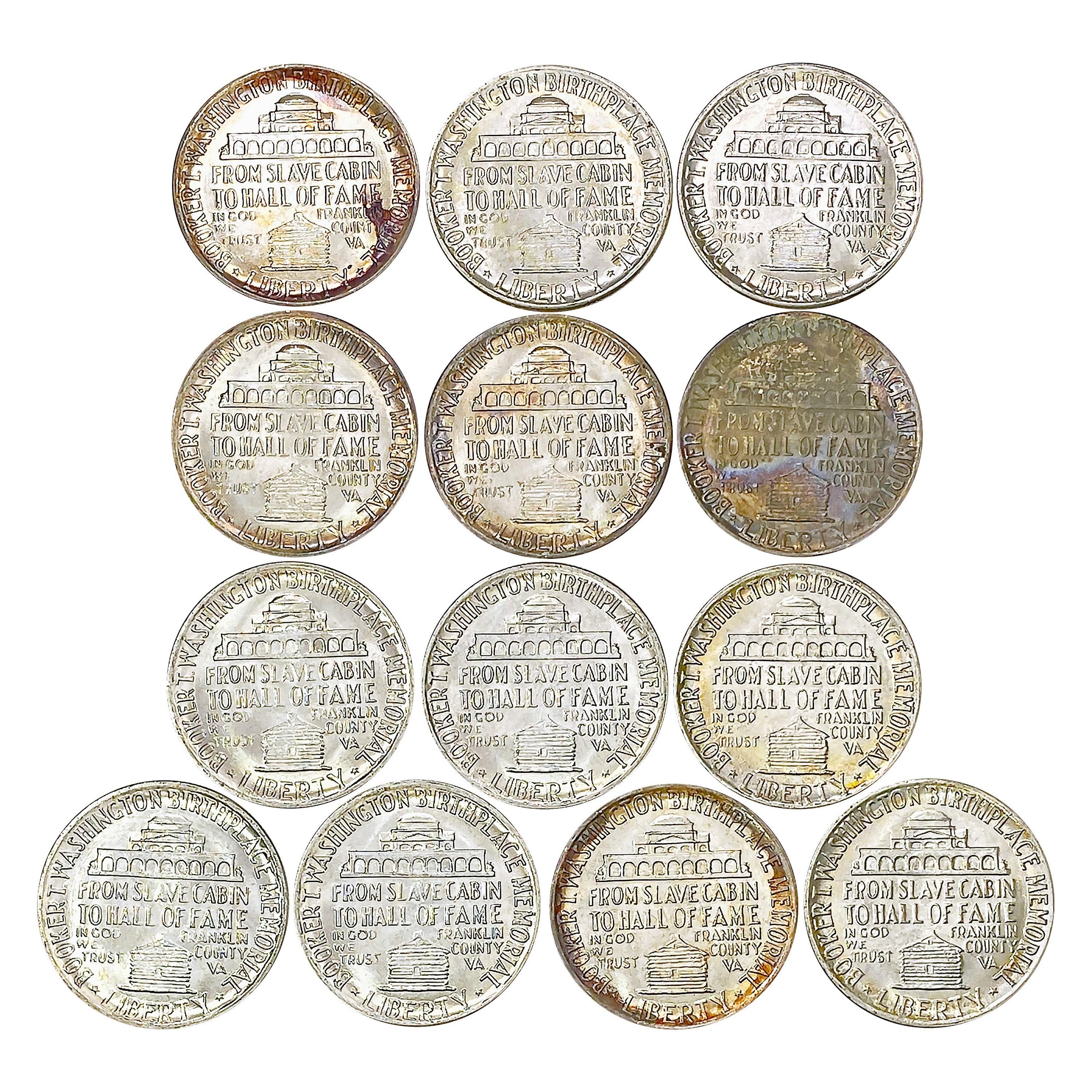 1951 Booker T. Wash Half Dollar Roll [13 Coins]