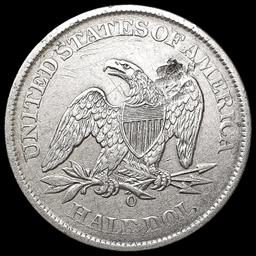 1861-O Seated Liberty Half Dollar CLOSELY UNCIRCUL