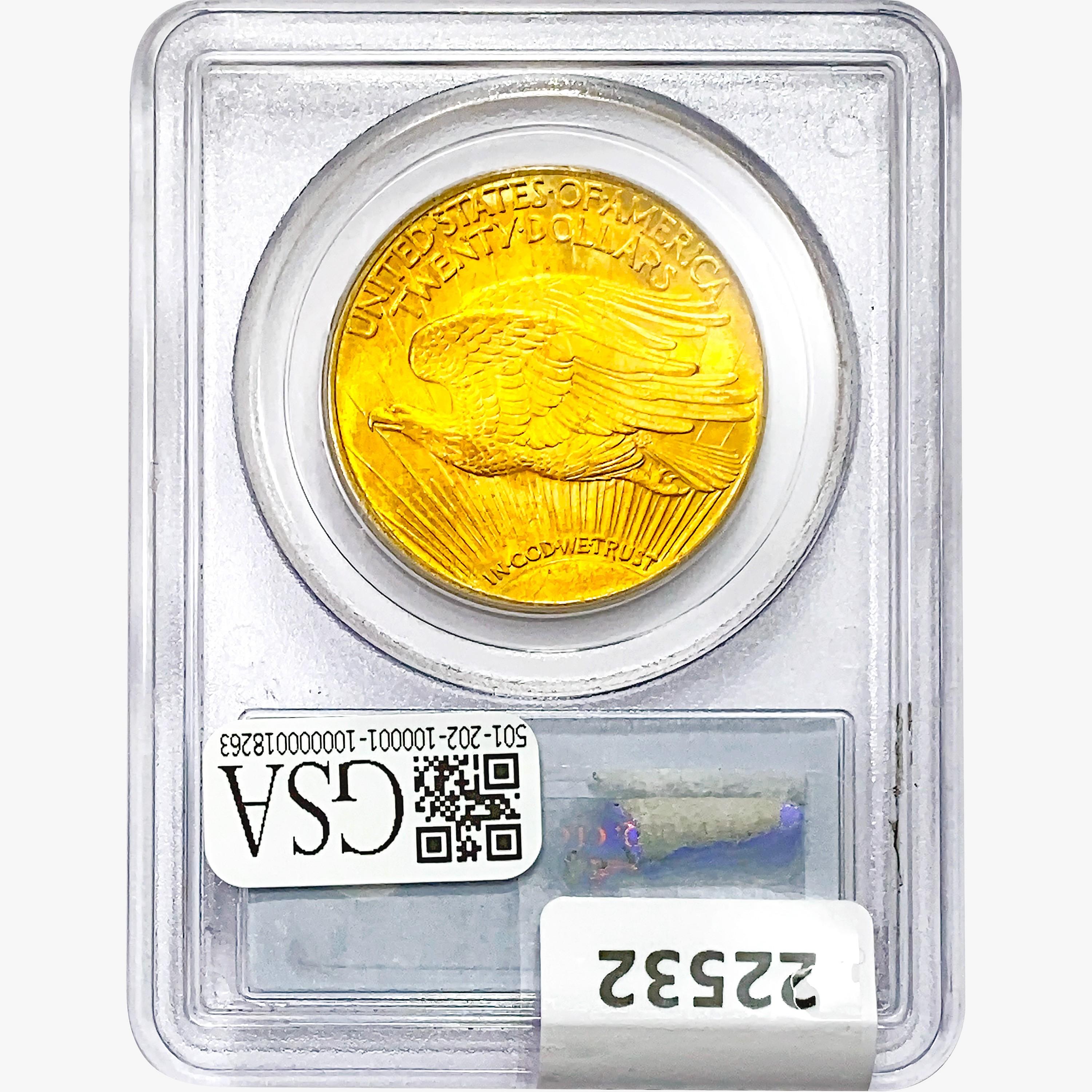 1925 $20 Gold Double Eagle PCGS MS65