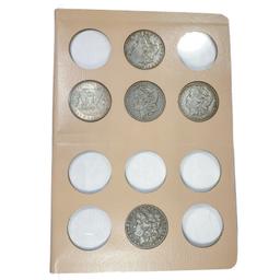 1891-1921 Morgan Silver Dollar Book (27 Coins)