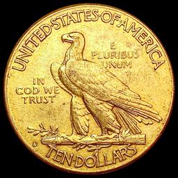 1914-D $10 Gold Eagle NEARLY UNCIRCULATED
