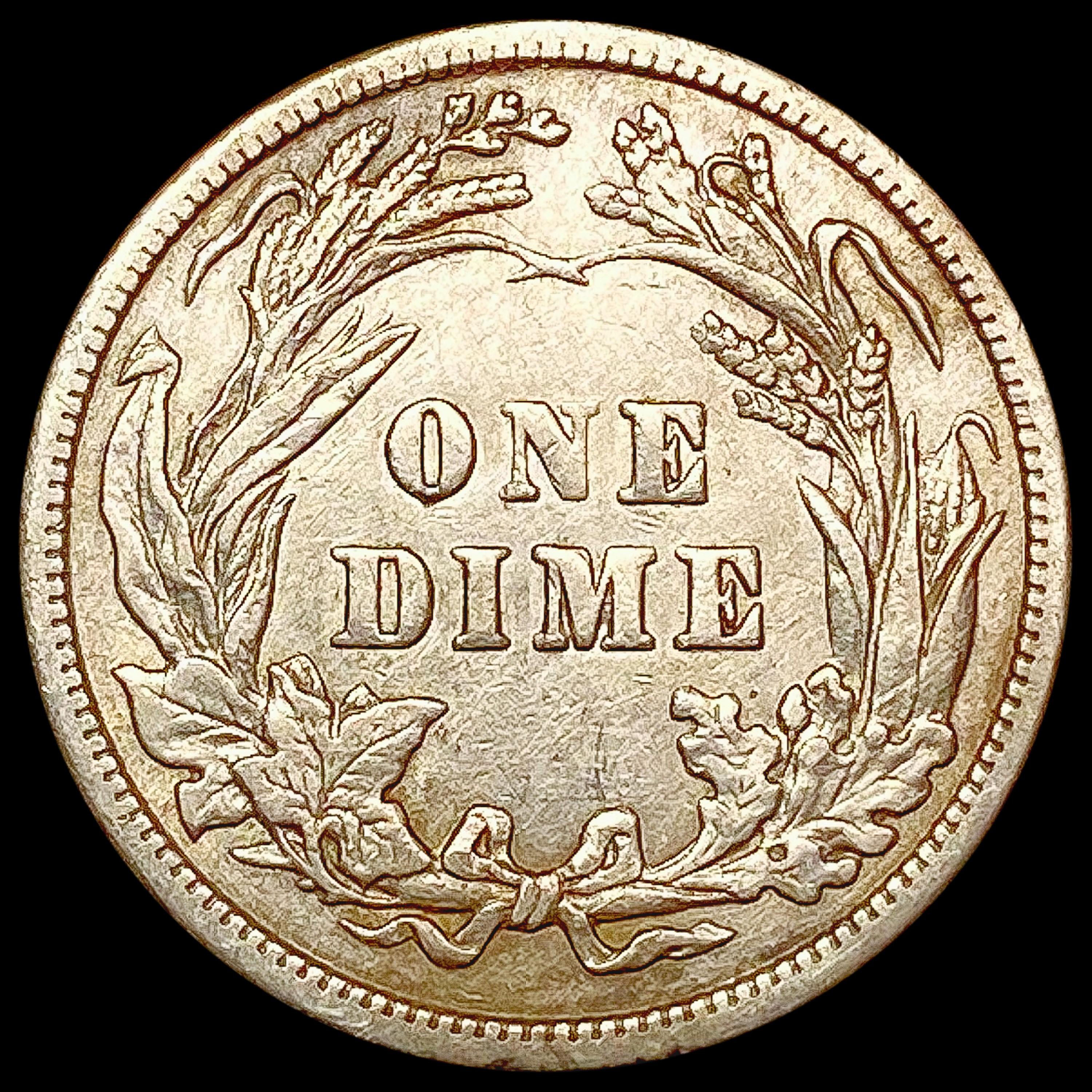 1914 Barber Dime CLOSELY UNCIRCULATED