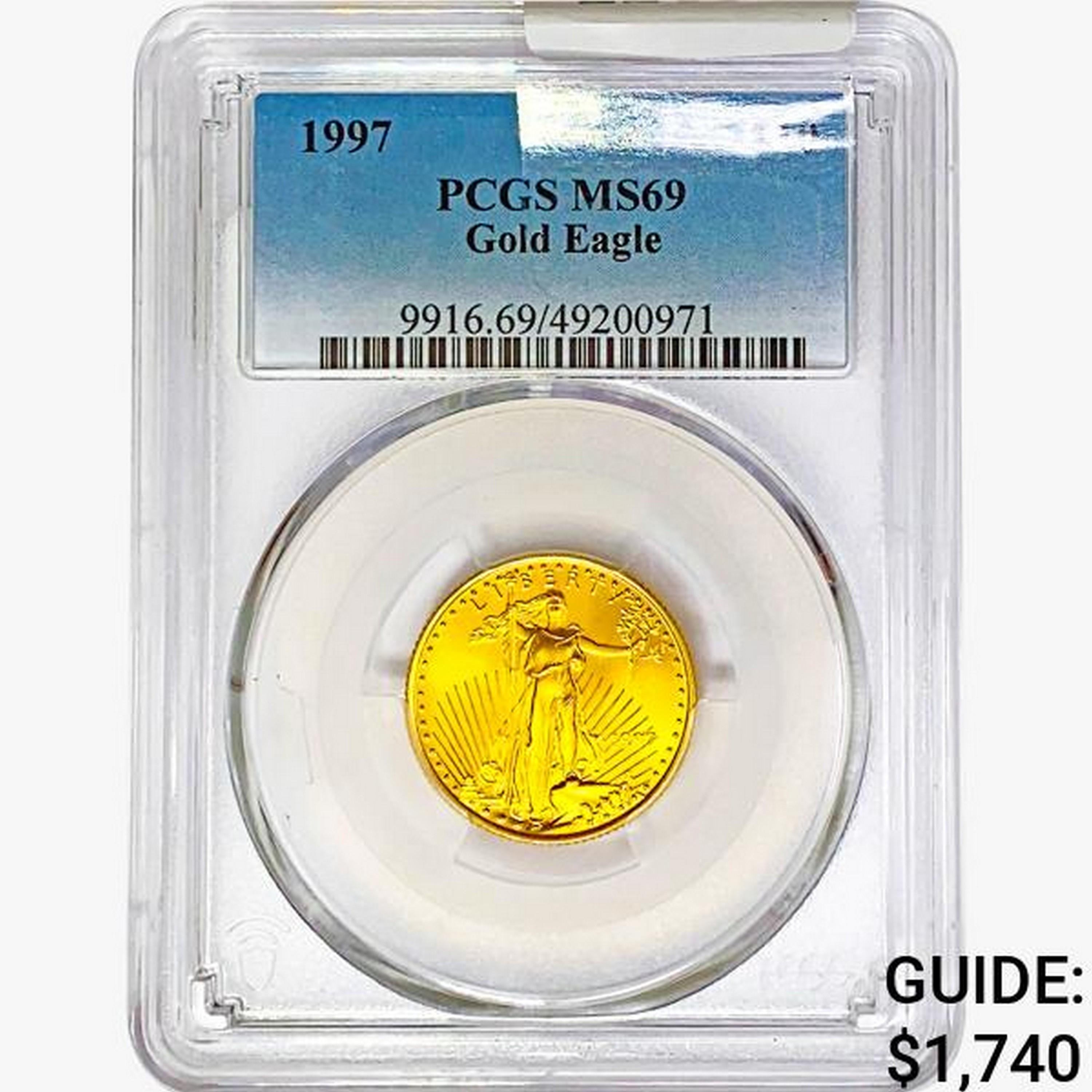 1997 $10 1/4oz. Gold Eagle PCGS MS69