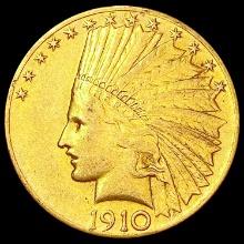 1910 $10 Gold Eagle CLOSELY UNCIRCULATED