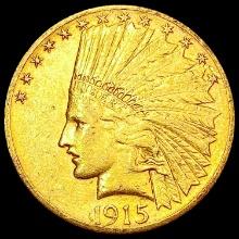 1915 $10 Gold Eagle CLOSELY UNCIRCULATED