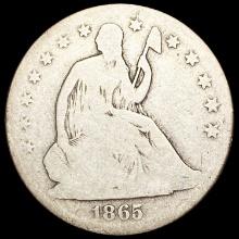 1865-S Seated Liberty Half Dollar NICELY CIRCULATE