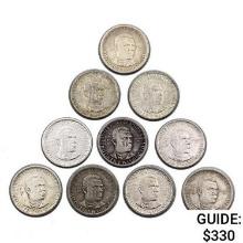 1946 Booker T Wash. Halves [10 Coins]