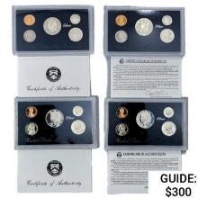 1992-1996 US Proof SILV Coin Sets [20 Coins]