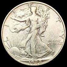 1928-S Walking Liberty Half Dollar CLOSELY UNCIRCU