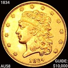 1834 $5 Gold Half Eagle