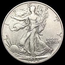 1936-D Walking Liberty Half Dollar CLOSELY UNCIRCU