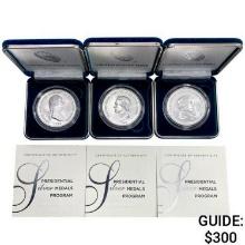 1oz Silver Presidential Medal Lot (3)