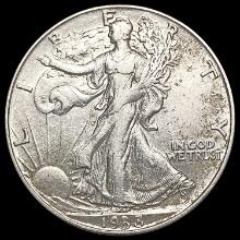 1938-D Walking Liberty Half Dollar CLOSELY UNCIRCU