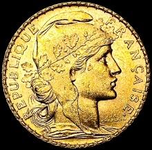1904 .1867oz. Gold France 20 Francs