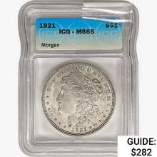 1921 Morgan Silver Dollar ICG MS65