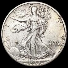 1933-S Walking Liberty Half Dollar CLOSELY UNCIRCU