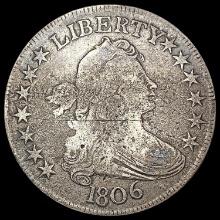 1806 Pointed 6, Stem Draped Bust Half Dollar NICEL