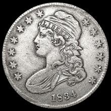 1834 Capped Bust Half Dollar LIGHTLY CIRCULATED