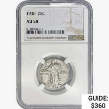 1930 Standing Liberty Quarter NGC AU58