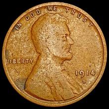 1914-D Wheat Cent LIGHTLY CIRCULATED