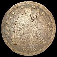 1873 Seated Liberty Quarter NICELY CIRCULATED