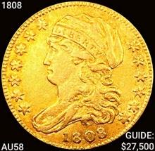 1808 $5 Gold Half Eagle CHOICE AU