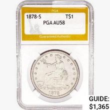 1878-S Silver Trade Dollar PGA AU58