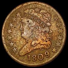 1809 Classic Head Half Cent NEARLY UNCIRCULATED