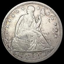 1860-O Seated Liberty Dollar LIGHTLY CIRCULATED
