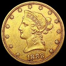 1888 $10 Gold Eagle NEARLY UNCIRCULATED