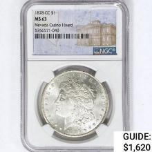 1878-CC Morgan Silver Dollar NGC MS63