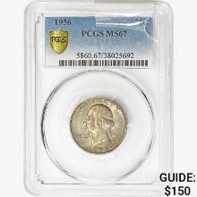 1956 Washington Silver Quarter PCGS MS67