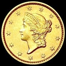 1852 Rare Gold Dollar CHOICE BU
