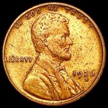1926-S Wheat Cent NEARLY UNCIRCULATED