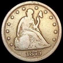 1875-S Twenty Cent Piece NICELY CIRCULATED