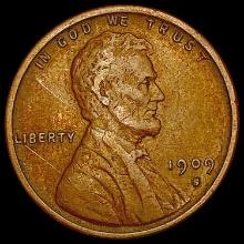 1909-S Wheat Cent LIGHTLY CIRCULATED