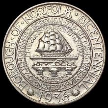 1936 Norfolk Half Dollar GEM BU
