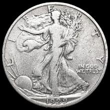 1929-S Walking Liberty Half Dollar CLOSELY UNCIRCU