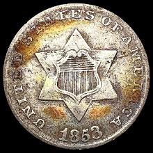 1853 Silver Three Cent UNCIRCULATED